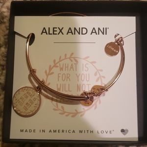 Alex and Ani Bangle in Rose Gold